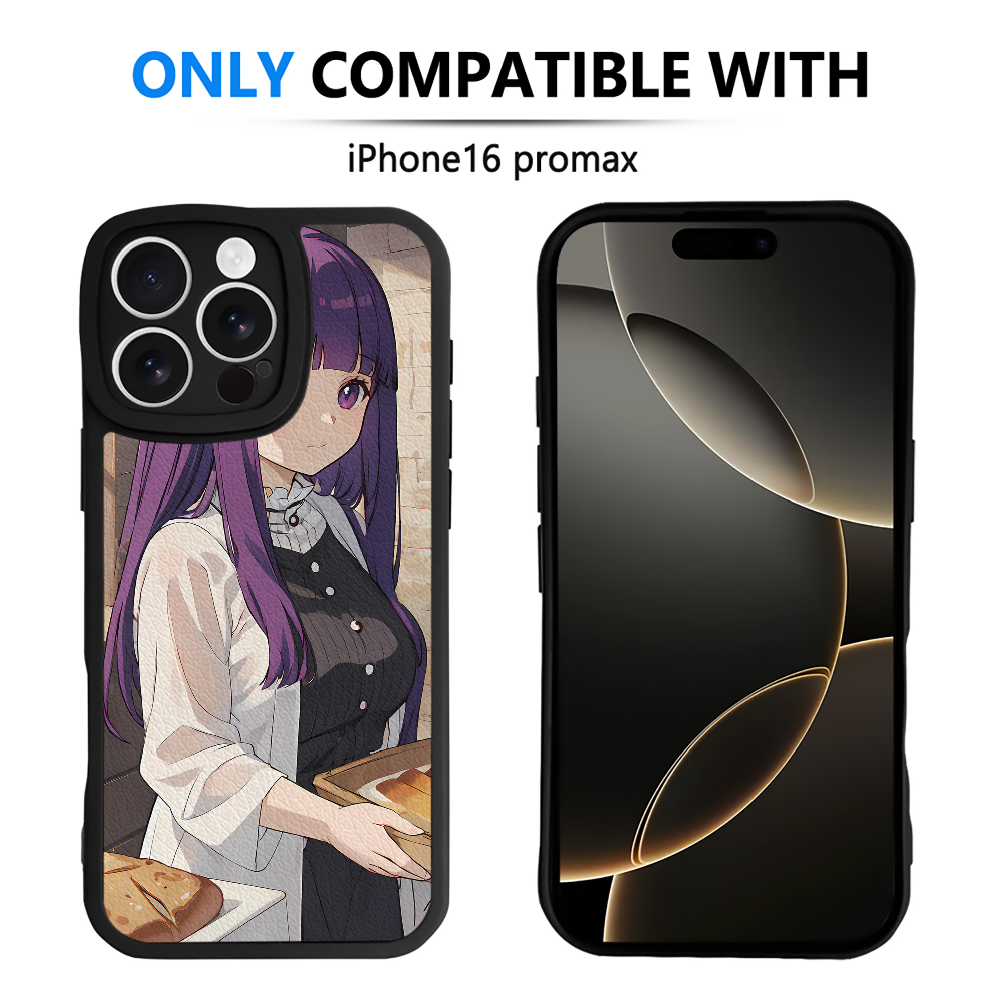 （画像用） 葬送のフリーレン Frieren 【iPhone 16シリーズ対応】シリコンスマホケース（レザー調） 材質：シリコン